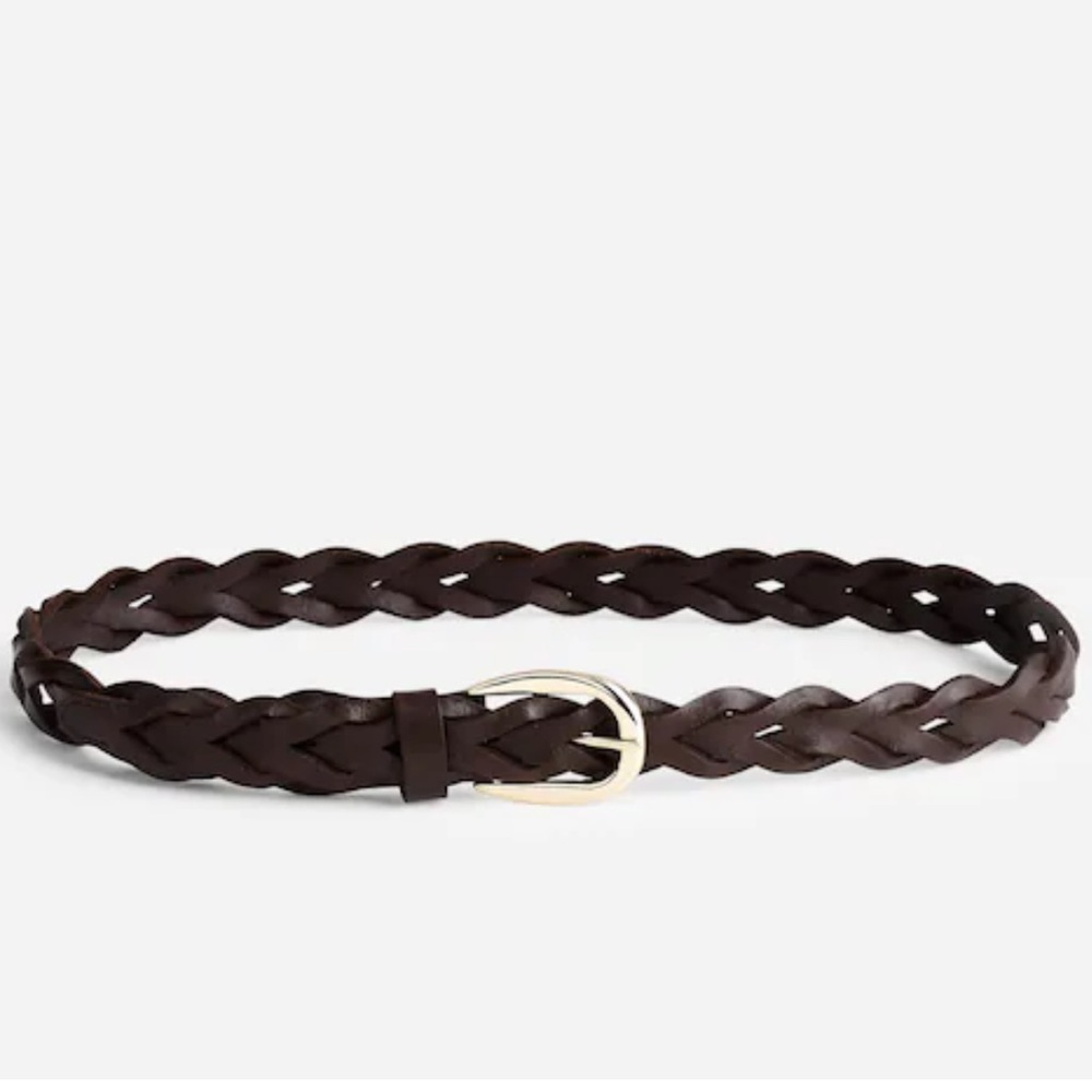 Madewell Carob Brown Braided Belt